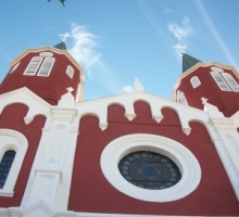 Iglesia San Alfonso, Cauquenes, Flexboard, instalado en boveda