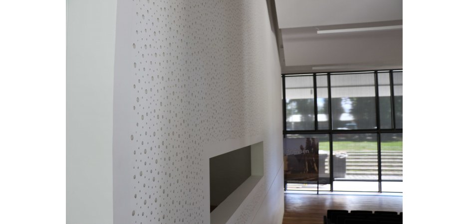 Cleaneo en muro auditorio