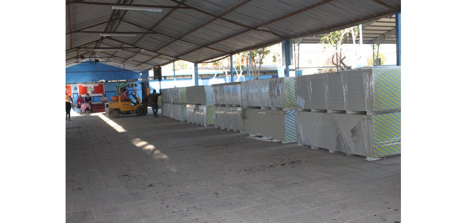 Entrega placas de yeso