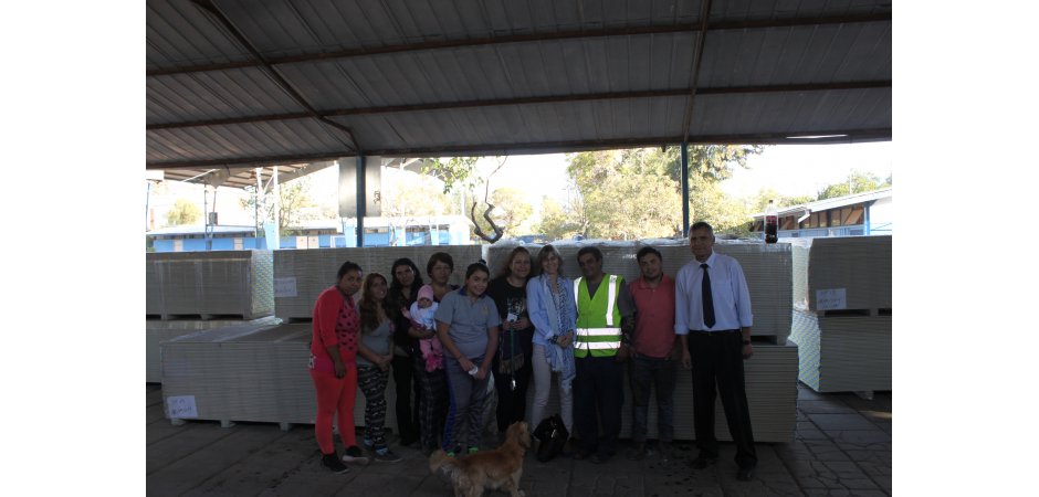 Entrega placas de yeso